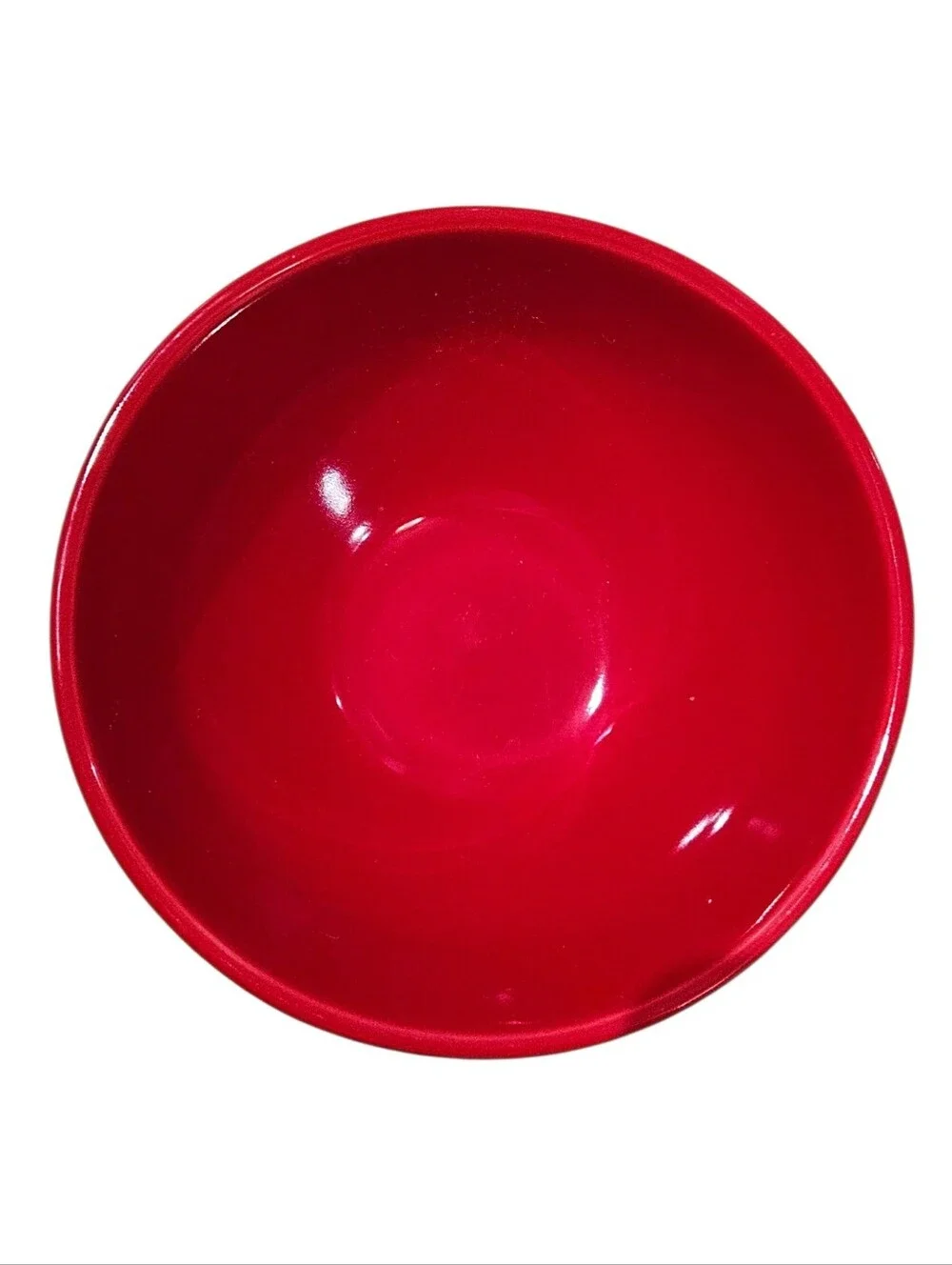 Rae Dunn Holiday Christmas Footed Dessert Bowl Red & White 5.5